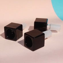 Load image into Gallery viewer, Black Cube 14mm Bowl Piece for Smoking
