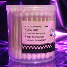Load image into Gallery viewer, Blazy Susan Pink Cotton Buds - Smoking Accessory for Cleaning 420 Dab Rig / Rigs  | Quartz Cleaning Pink Cotton Buds
