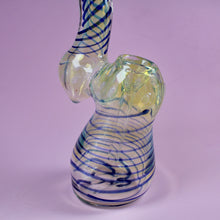 Load image into Gallery viewer, Blue Striped Bubbler | Water Chamber | Water Pipe
