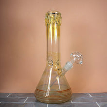 Load image into Gallery viewer, Striped Honey Drizzle Beaker Bong - SHOP BLOOMFIELD | Online Smoke Shop
