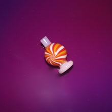 Load image into Gallery viewer, Pretty Retro-Inspired Colorful Carb Cap | Red, Yellow, Pink and Orange | For Use with Dab Rig
