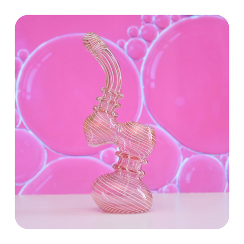 Cute Pink Bubbler for smoking | 420 Accessories | Online Smoke Shop | Buy a Cute Bubbler