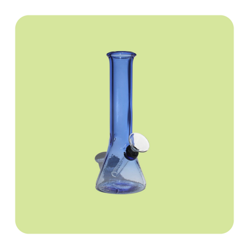 This small blue easy starter bong for beginners is simple to clean and gets the job done