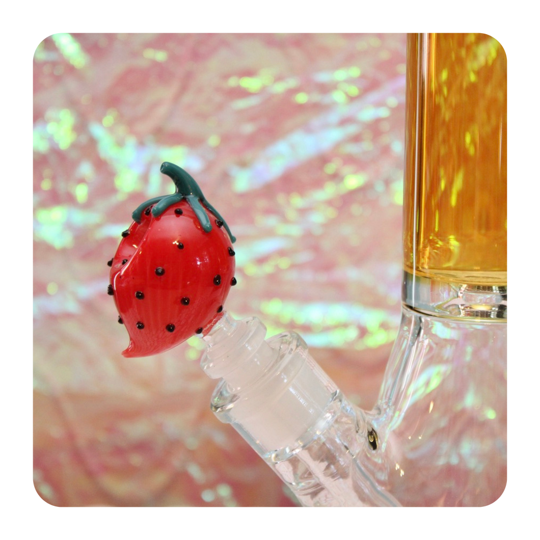 Strawberry Bowl Piece for Bong | 14mm | 420 Shop Bloomfield