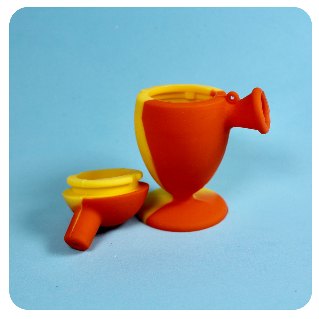 Orange Camo Silicone Joint Bubbler | Online Head Shop