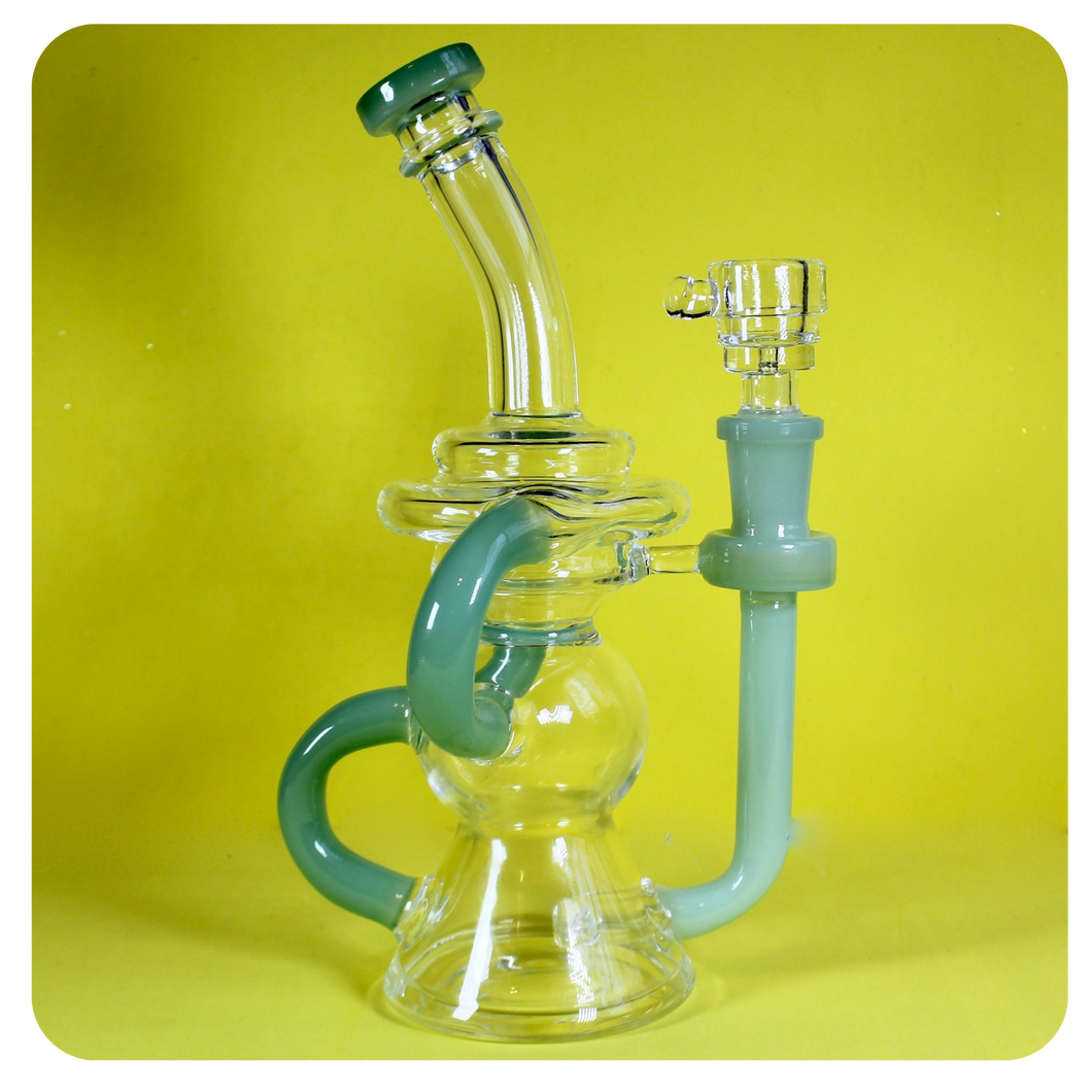 Jade Green Bong | Recycler | Shop Bloomfield