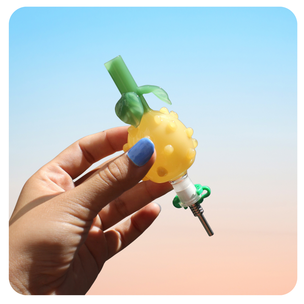 Pineapple Nectar Collector | Cute Dab Straw for Smoking Concentrates