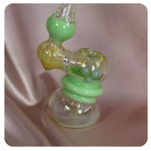 Load image into Gallery viewer, Adorable, Fun-Sized Cute and High Quality Green Bubbler for Smoking
