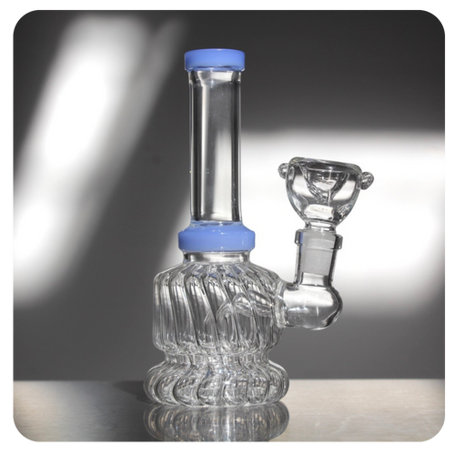 Purple and Clear Mini Crystal Bong | Shop Bloomfield | Online Head Shop 