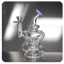 Load image into Gallery viewer, Milky Purple Recycler Bong / Dab Rig | Shop Bloomfield
