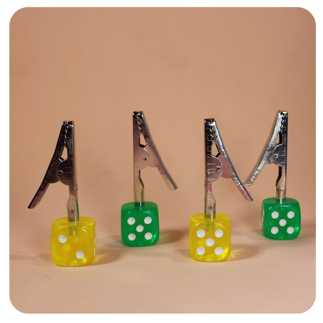 Green and Yellow Dice Roach Clips, Visit our online smoke shop for a huge selection of smoking accessories