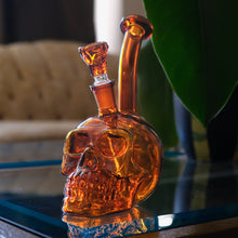 Load image into Gallery viewer, Cute Amber Skull Bong with Free 14mm Bowl Piece | Shop Bloomfield | 420 Accessories
