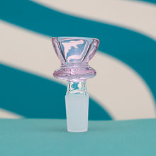 Load image into Gallery viewer, Cute Pink Bowl Piece for Bong | Shop Bloomfield for 420 Accessories and more! | Pink 14mm Bowl Piece
