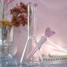 Load image into Gallery viewer, Cute Beaker Bong for Sale with Matching Downstem and 14mm Bowl Piece | Shop Bloomfield Online Smoke Shop
